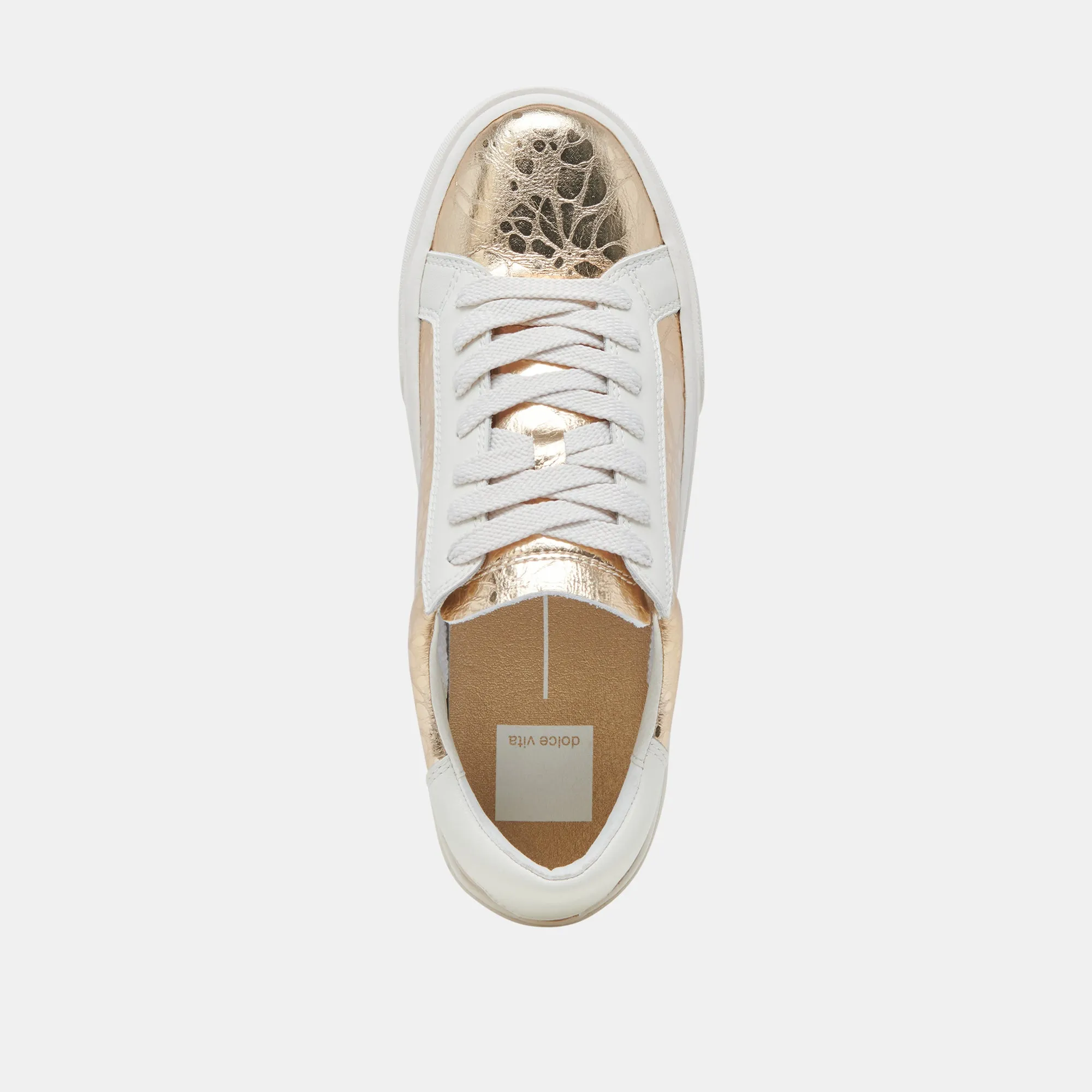 ZAYN 360 SNEAKERS CUIR VIEILLI DORÉ