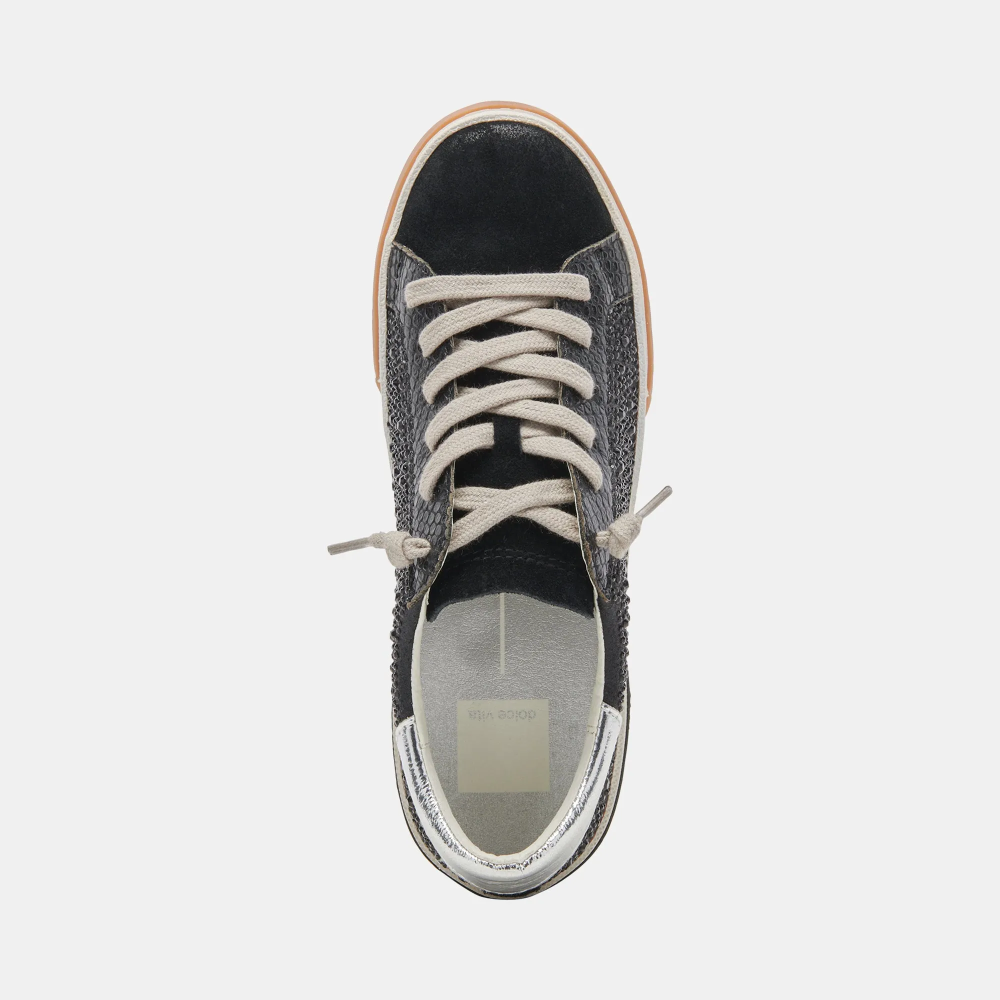 ZINA CRYSTAL SNEAKERS SUÈDE NOIR