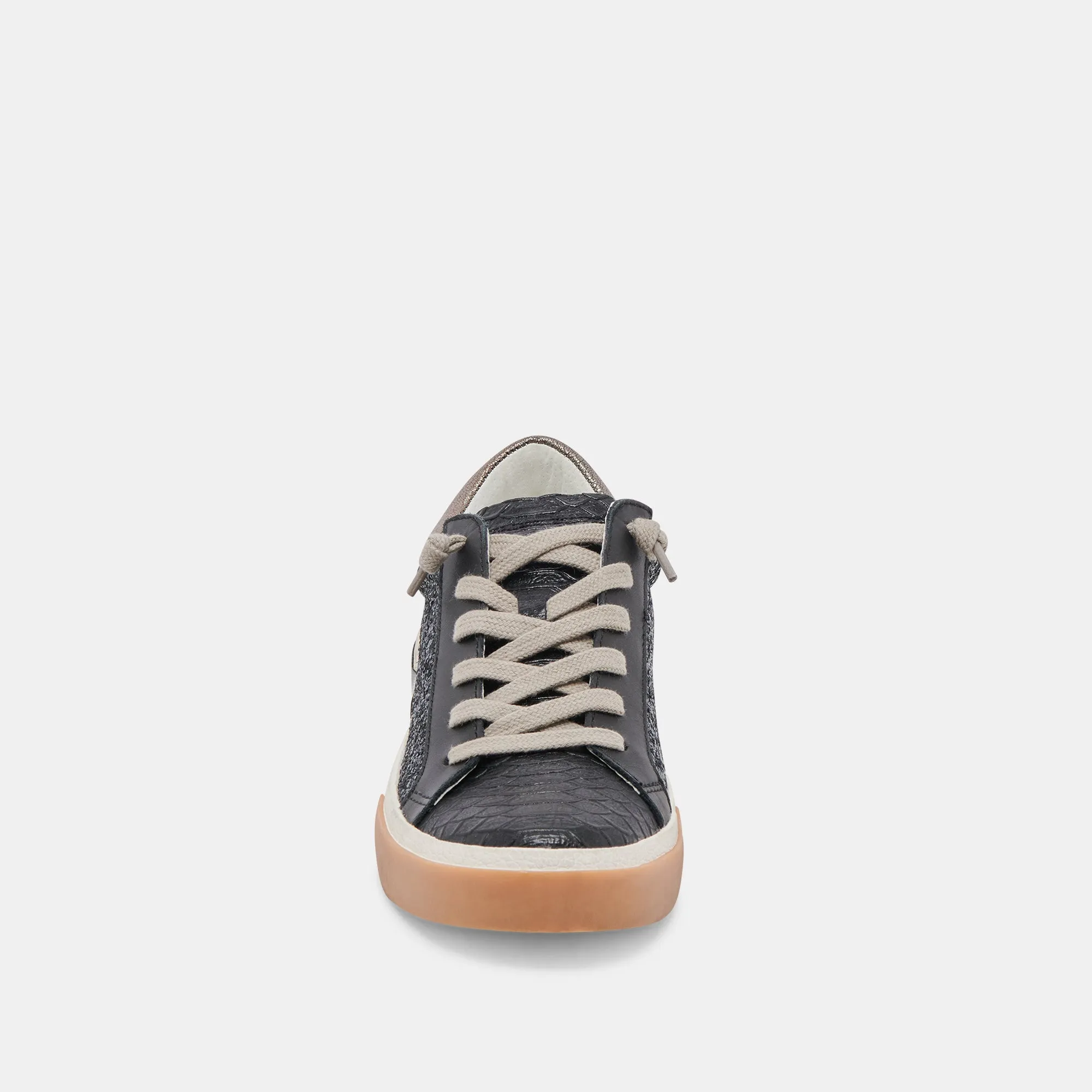 ZINA SNEAKERS NOIR BRILLANT PAILLETTES