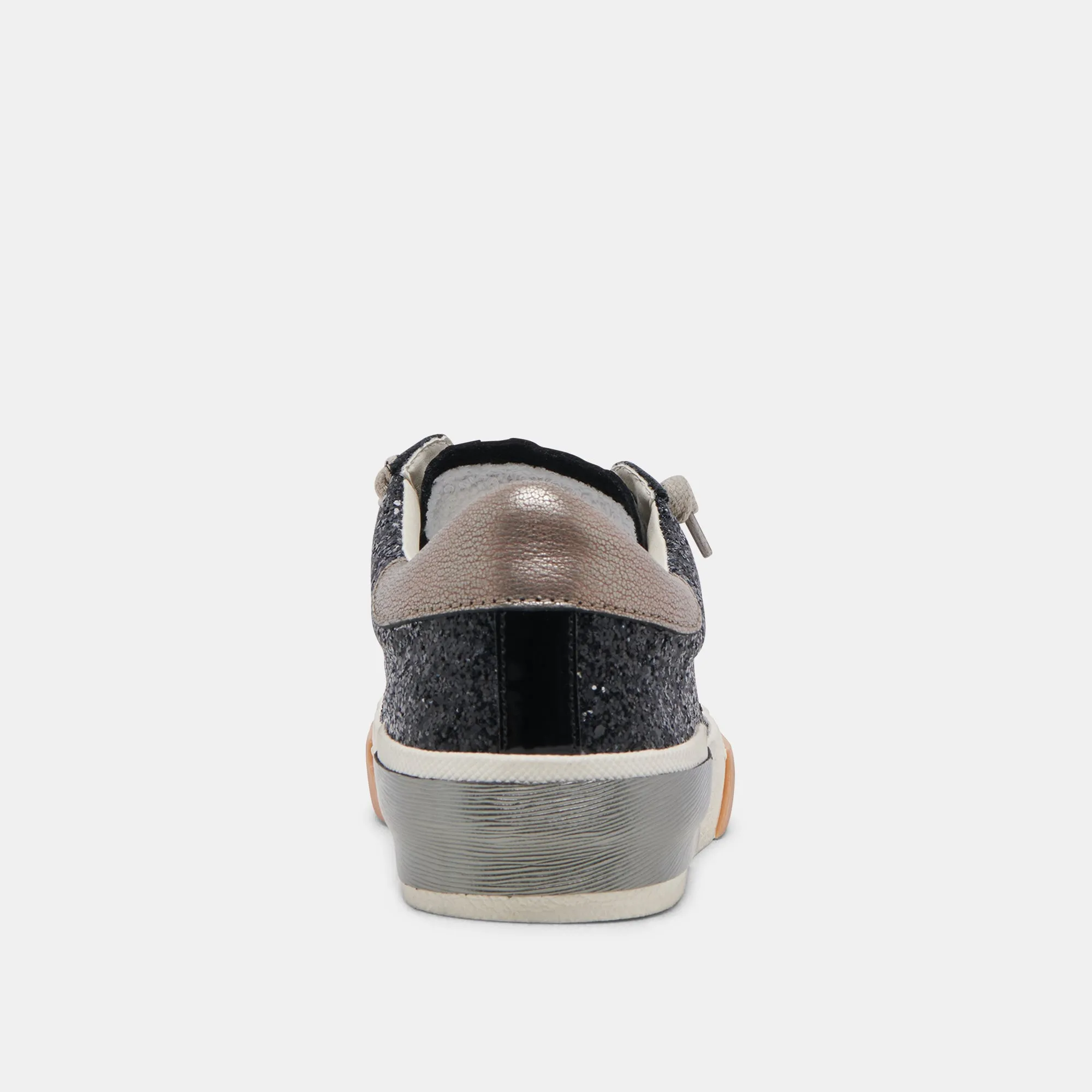 ZINA SNEAKERS NOIR BRILLANT PAILLETTES