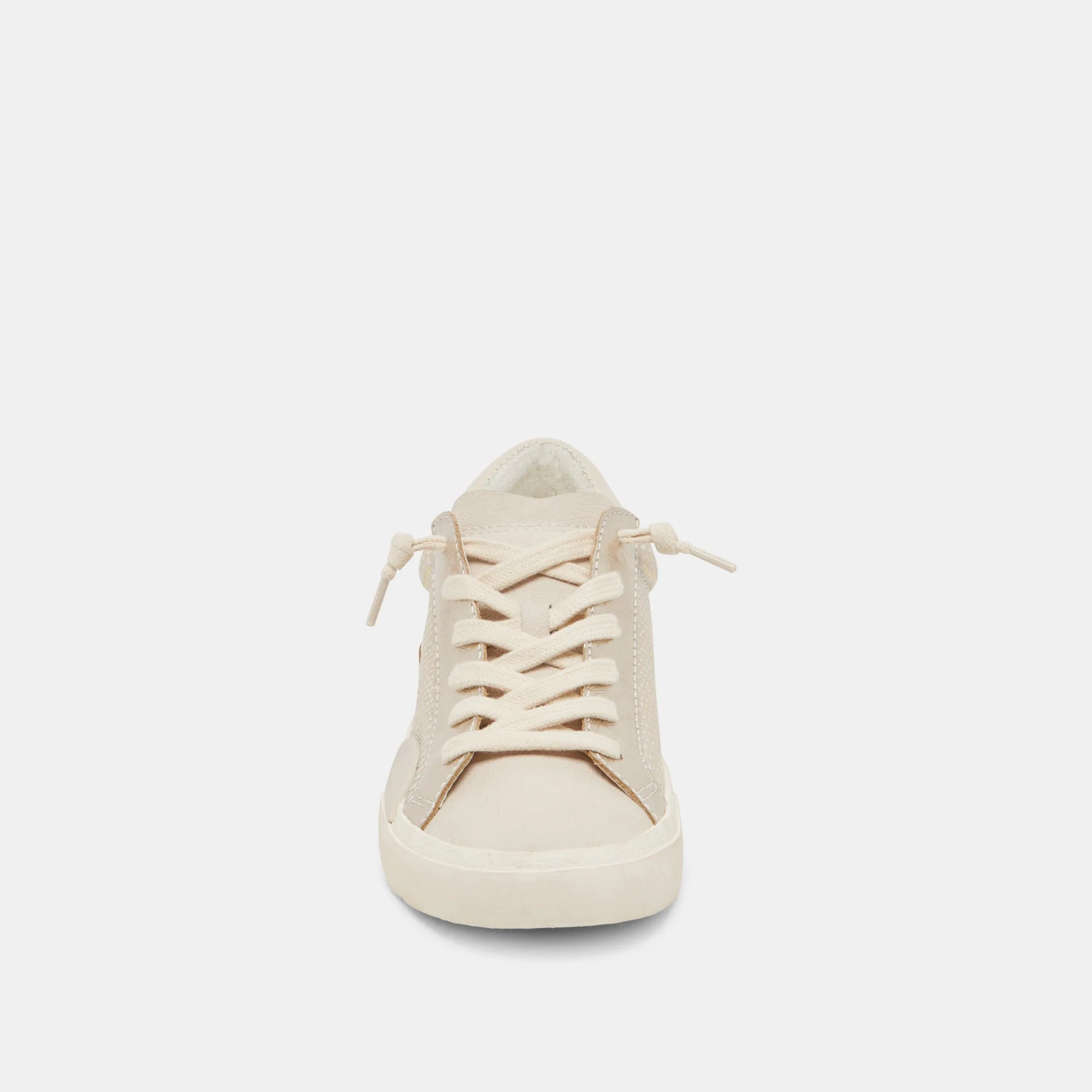 ZINA SNEAKERS CHAMPAGNE CUIR GRAVÉ