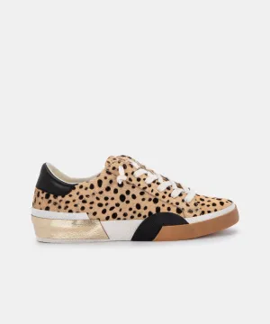 ZINA SNEAKERS EN POIL DE VEAU LÉOPARD