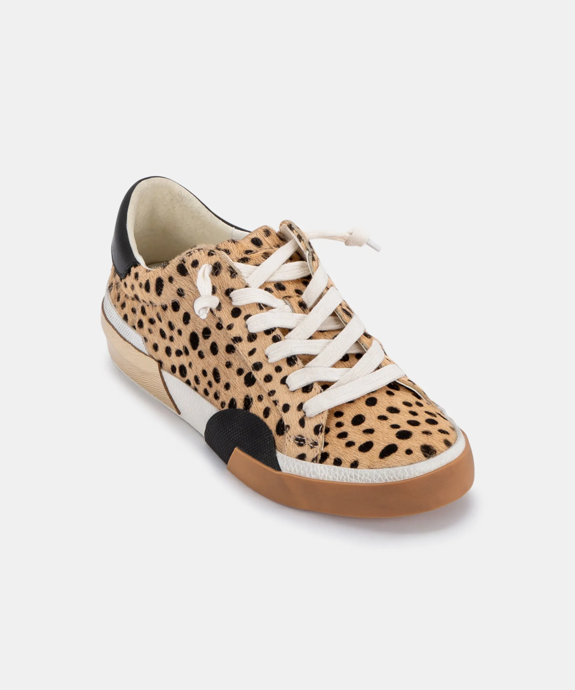 ZINA SNEAKERS EN POIL DE VEAU LÉOPARD