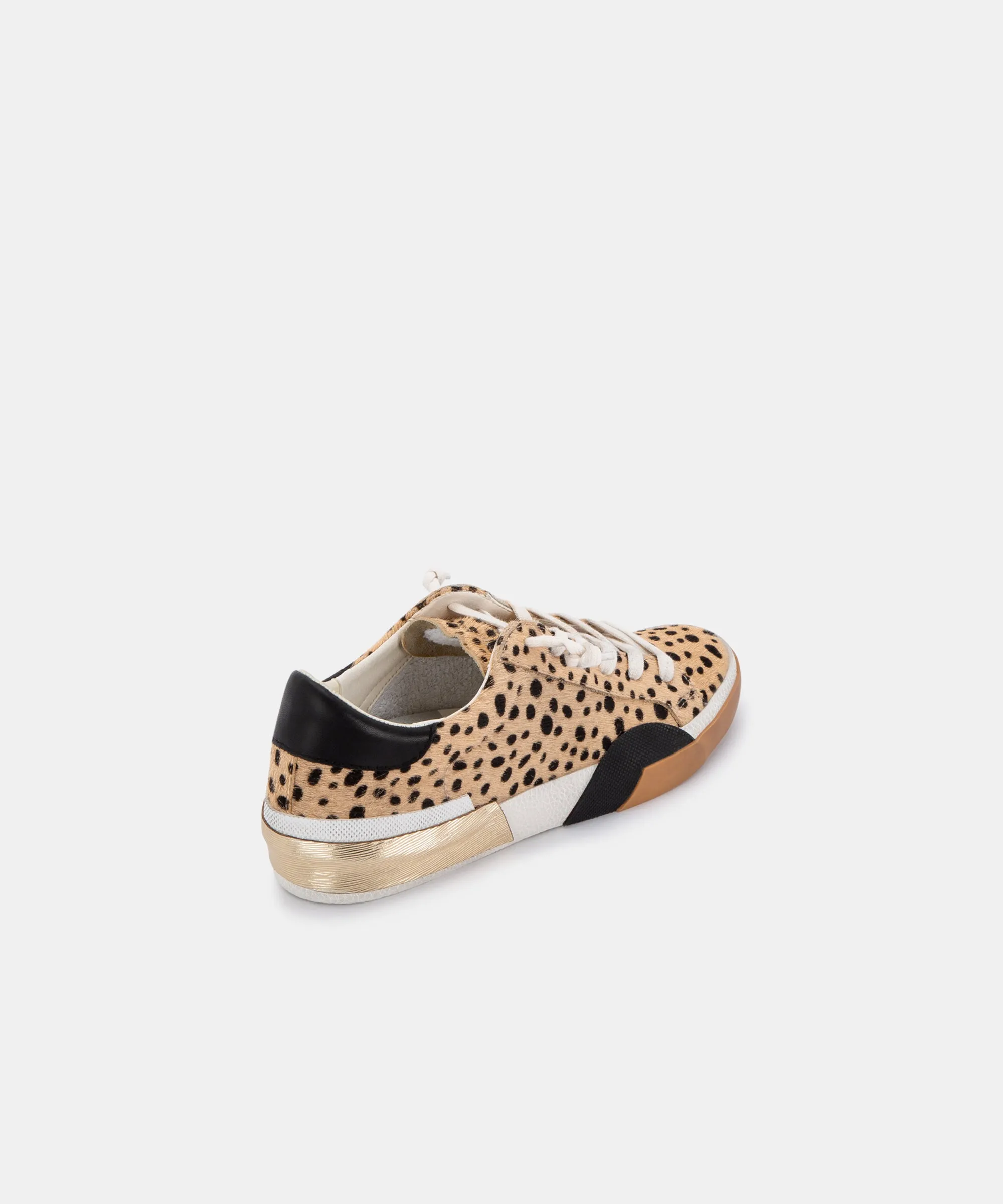 ZINA SNEAKERS EN POIL DE VEAU LÉOPARD