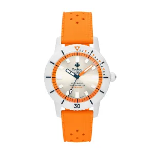 Zodiac Unisex Super Sea Wolf Compression Automatique, Montre en Céramique Blanche chaussures ecco