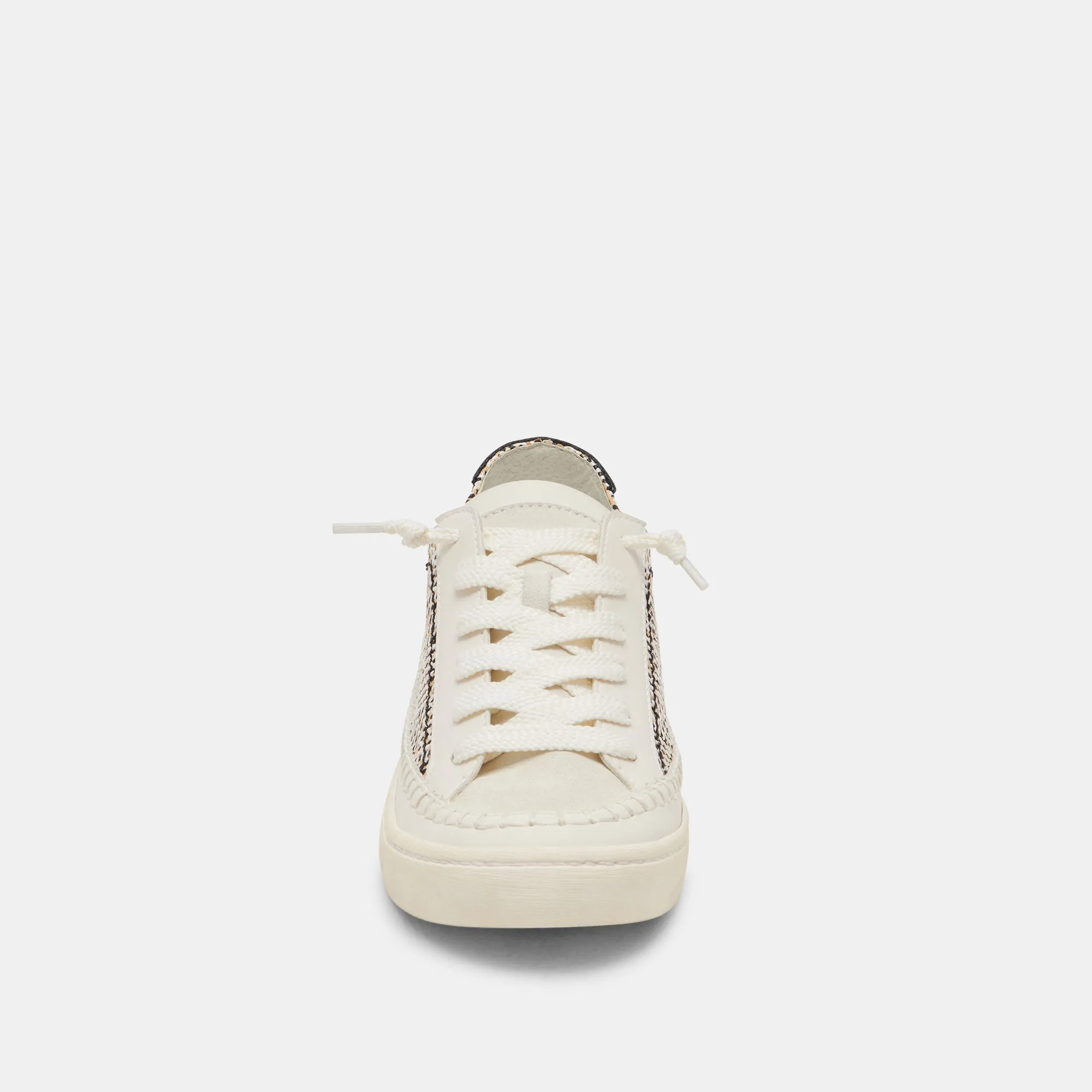 ZOLEN SNEAKERS NOIR RAFFIA NATUREL